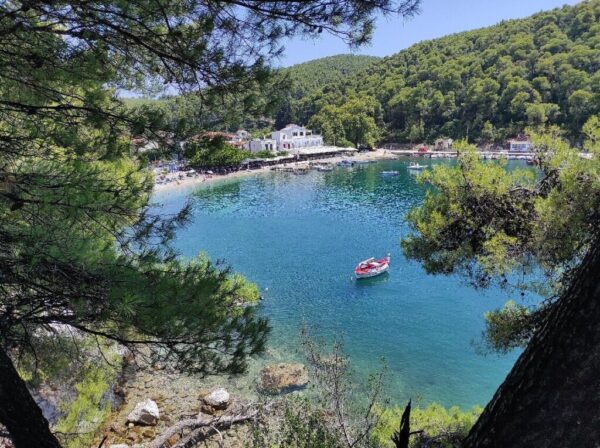 Το λιμανάκι του Αγνώντα από ψηλά